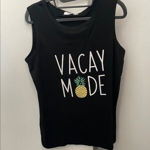 HAUNTE edition
Black Fitted Sleeveless Muscle Tee.